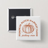 Pumpkin Patch Crew Button (Vorne & Hinten)