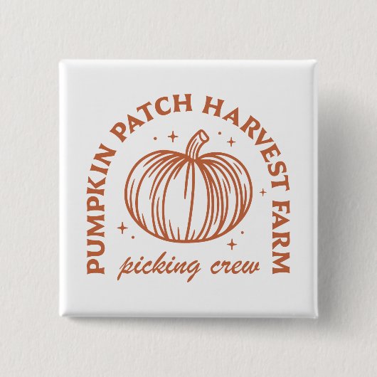 Pumpkin Patch Crew Button (Vorderseite)