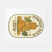 Pumpkin-Patch-Crew Fleecedecke (Vorderseite (Horizontal))