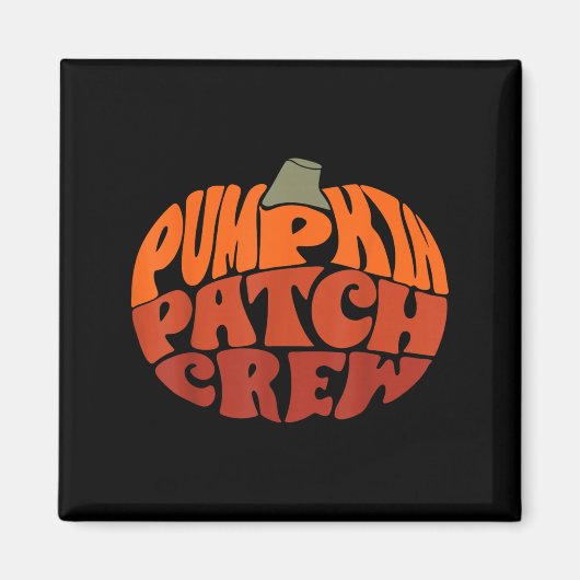Pumpkin Patch Crew Funny Pumpkin Patch Squad Danke Magnet (Vorne)