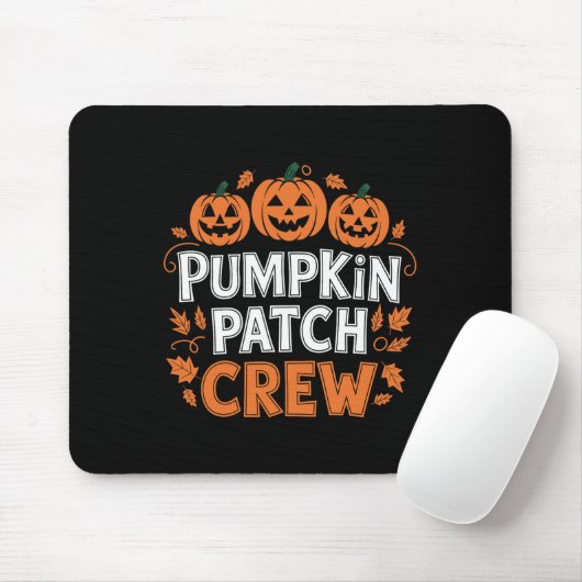Pumpkin Patch Crew Funny Pumpkin Patch Squad Danke Mousepad (Mit Mouse)