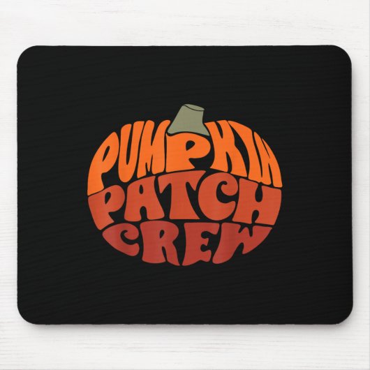Pumpkin Patch Crew Funny Pumpkin Patch Squad Danke Mousepad (Vorne)
