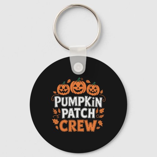 Pumpkin Patch Crew Funny Pumpkin Patch Squad Danke Schlüsselanhänger (Vorderseite)
