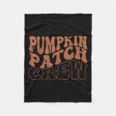 Pumpkin Patch Crew Halloween Pumpkin Patch Fall Fa Fleecedecke (Vorderseite)