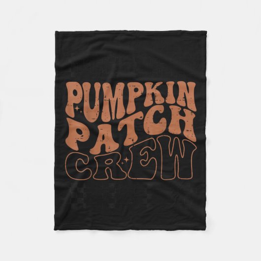 Pumpkin Patch Crew Halloween Pumpkin Patch Fall Fa Fleecedecke (Vorderseite)