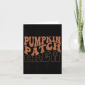 Pumpkin Patch Crew Halloween Pumpkin Patch Fall Fa Karte (Vorderseite)