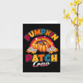 Pumpkin Patch Crew Kids Herbst Erntedank H Karte (Gelbe Blume)