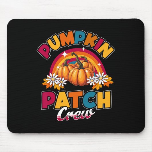 Pumpkin Patch Crew Kids Herbst Erntedank H Mousepad (Vorne)