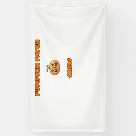 Pumpkin Patch Crew Matching Fall Outfits Classic T Banner (Vertikal)