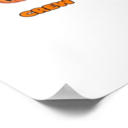 Pumpkin Patch Crew Matching Fall Outfits Classic T Poster (Ecke)