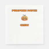 Pumpkin Patch Crew Matching Fall Outfits Classic T Serviette (Vorderseite)