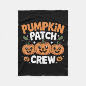 Pumpkin Patch Crew Matching Family Fall Autumn Fleecedecke (Vorderseite)