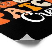 Pumpkin Patch Crew Matching Family Groovy Fall Hal Poster (Ecke)