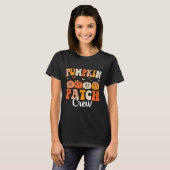 Pumpkin Patch Crew Matching Family Groovy Fall Hal T-Shirt (Vorne ganz)