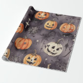 Pumpkin Patch Delight: Halloween sprichwörterliche Geschenkpapier (Ungerollt)