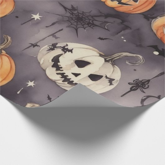 Pumpkin Patch Delight: Halloween sprichwörterliche Geschenkpapier (Ecke)