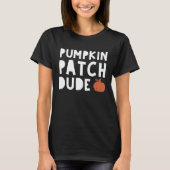 Pumpkin Patch Dude Fall Boy  Kid Distressed Pumpki T-Shirt (Vorderseite)