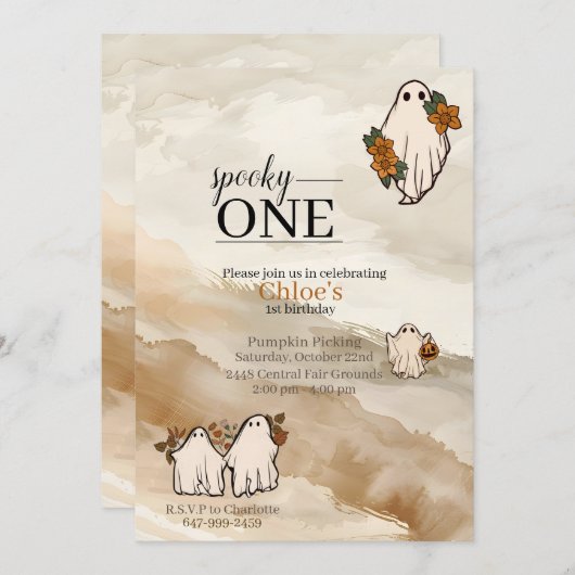 Pumpkin Patch Einladung (Vorne/Hinten)