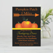 Pumpkin Patch Einladung (Stehend Vorderseite)