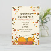 Pumpkin Patch Einladung (Stehend Vorderseite)