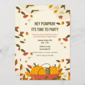 Pumpkin Patch Einladung (Vorne/Hinten)