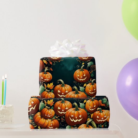 Pumpkin Patch Extravaganza Wrapping Paper Geschenkpapier (Partygeschenke)