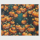 Pumpkin Patch Extravaganza Wrapping Paper Geschenkpapier (Flach)