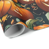 Pumpkin Patch Extravaganza Wrapping Paper Geschenkpapier (Rolleneckpunkt)