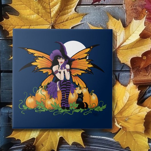 Pumpkin Patch Fairy Fliese