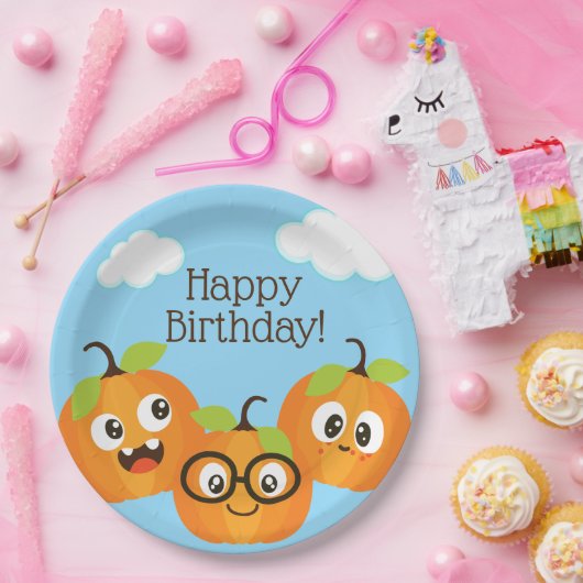 Pumpkin Patch Farm Kindergeburtstag Pappteller (Party)