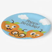 Pumpkin Patch Farm Kindergeburtstag Pappteller (Schrägansicht)