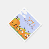 Pumpkin Patch Farm Kindergeburtstag Serviette (Ecke)