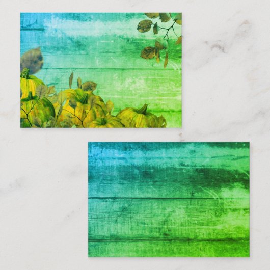 Pumpkin Patch Flat Note Card Mitteilungskarte (Vorne/Hinten)