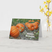 Pumpkin Patch Foto Birthday Karte (Gelbe Blume)