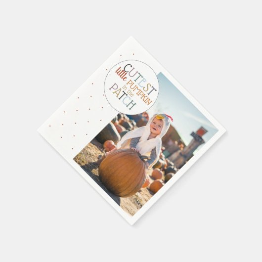 Pumpkin Patch Foto Napkins Serviette (Ecke)
