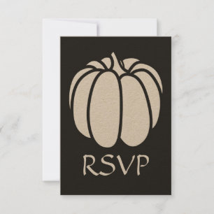 Pumpkin-Patch für die schwarze RSVP-Karte RSVP Karte