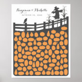 Pumpkin Patch Gästebuchposter - 100 Plätze Poster (Vorne)