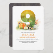 Pumpkin Patch Geburtstag Bash Fall Einladung (Vorne/Hinten)