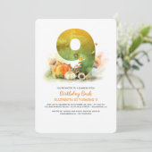 Pumpkin Patch Geburtstag Bash Fall Einladung (Stehend Vorderseite)