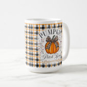 Pumpkin Patch Girly Fall Coffee Tasse (VorderseiteRechts)