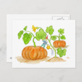 Pumpkin Patch Gnome Postkarte (Vorne/Hinten)