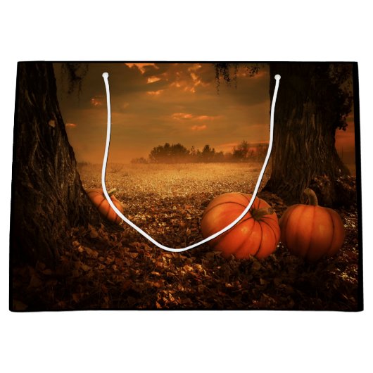 Pumpkin Patch Große Geschenktüte (Vorderseite)
