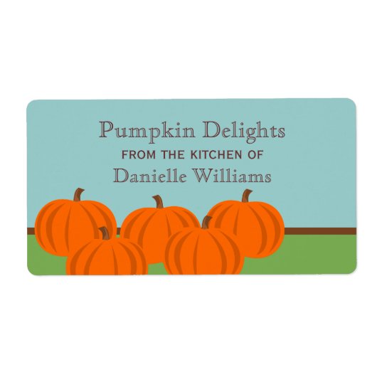 Pumpkin Patch Halloween Baking Labels (Vorne)