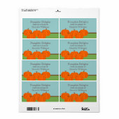 Pumpkin Patch Halloween Baking Labels (Vorne)