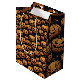 Pumpkin-Patch Halloween Mittlere Geschenktüte