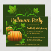 Pumpkin Patch Halloween-Party Einladung (Vorne/Hinten)