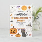 Pumpkin Patch Halloween-Party Einladung (Stehend Vorderseite)