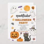 Pumpkin Patch Halloween-Party Einladung (Vorne/Hinten)