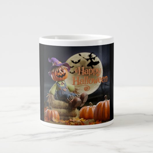 Pumpkin-Patch Halloween-Tasse Jumbo-Tasse (Vorderseite)