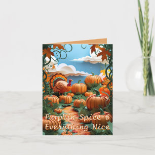 Pumpkin Patch Harvest Feiertagskarte